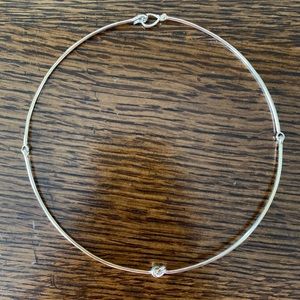Stella & Dot simple knot collar necklace in box